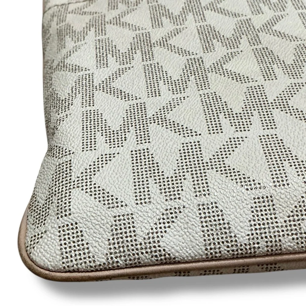 MICHAEL Michael Kors Monogram White & Beige Purse Crossbody Bag